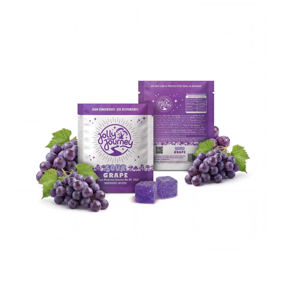 Sour Grape 2ct - Vegan Mushroom Gummies
