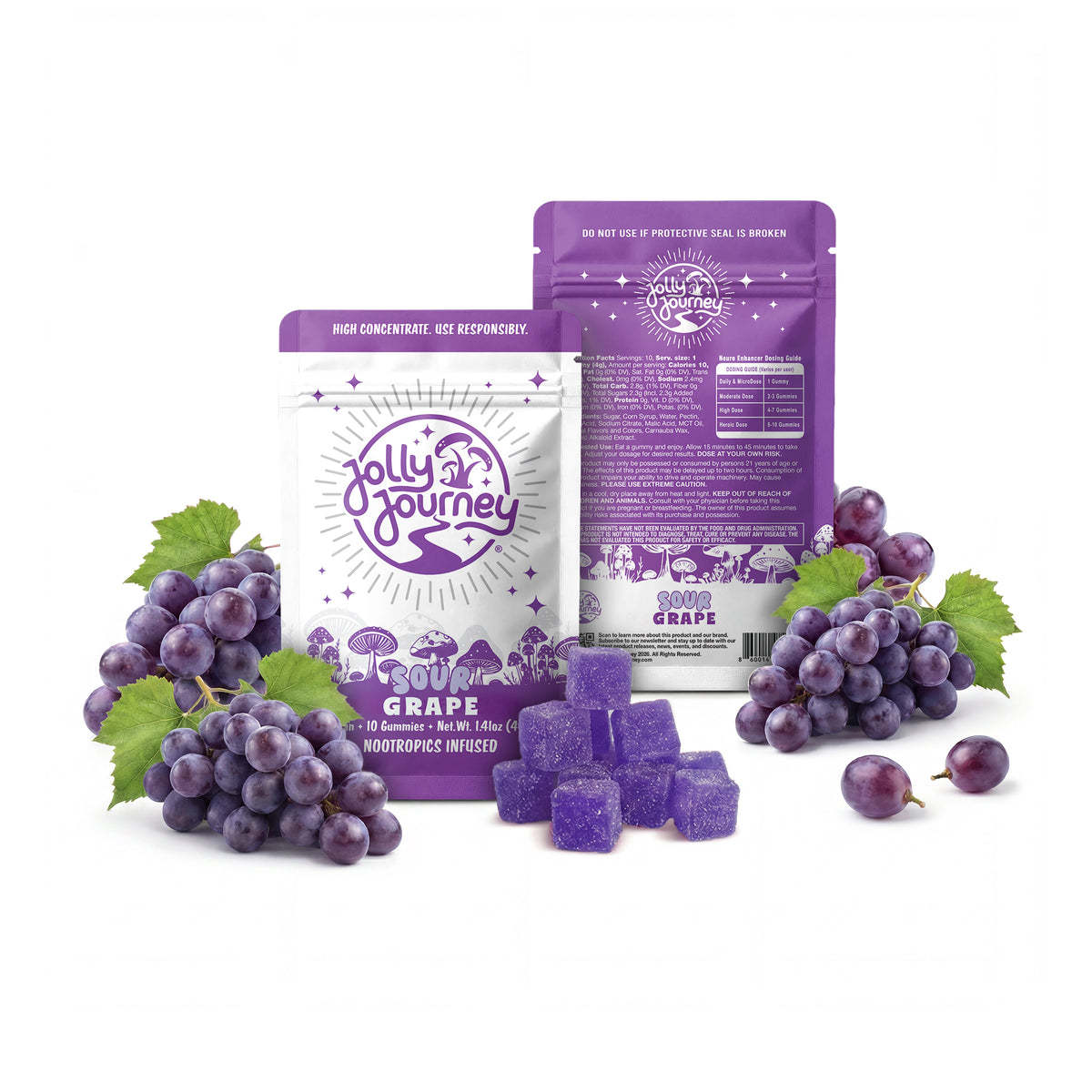 Sour Grape 10ct - Vegan Mushroom Gummies