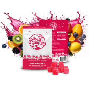 Jolly Journey Tropical Fruit Punch - Vegan Mushroom Gummies 10ct